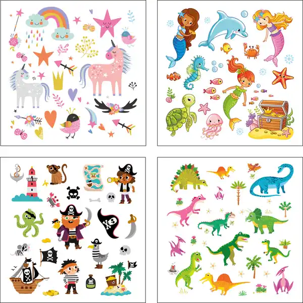 Kindertattoos 4 verschiedene Bögen