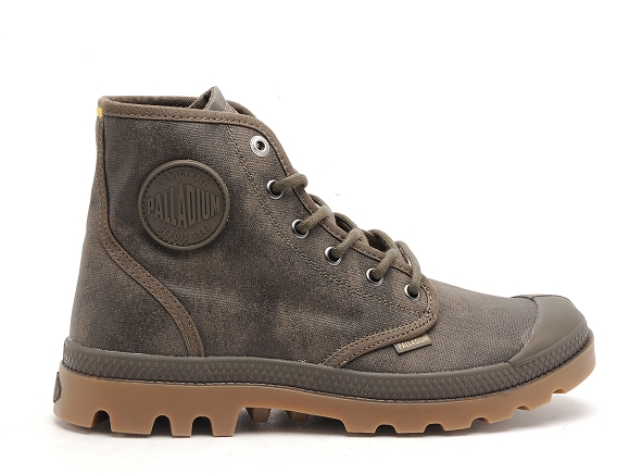 Palladium boots bottine homme pampa hi wax kaki