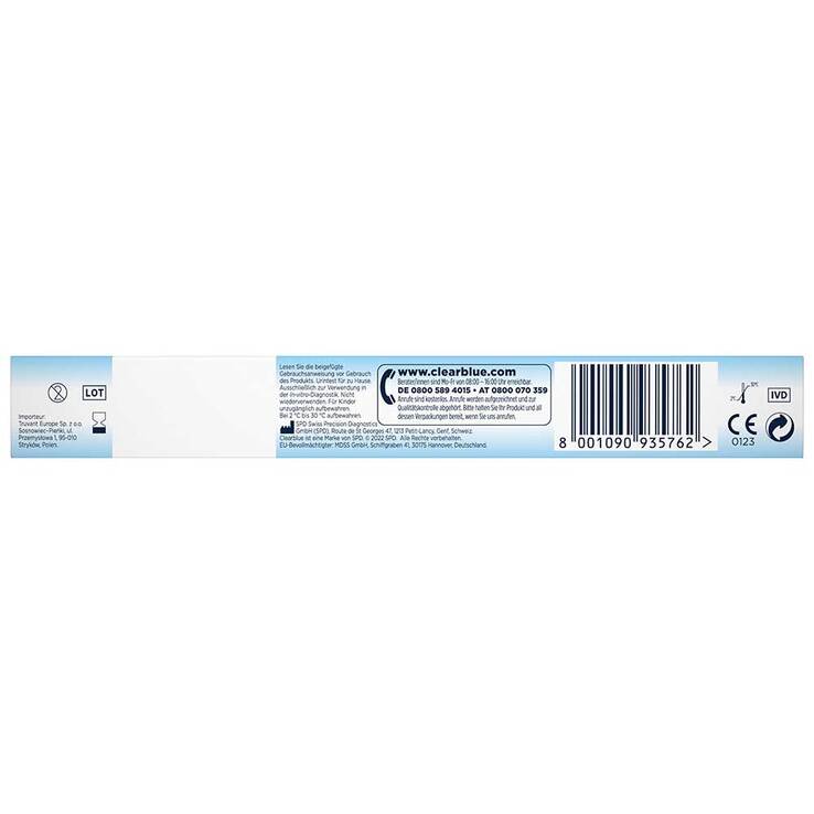 Clearblue Schwangerschaftstest Frühe Erkennung, 2 St