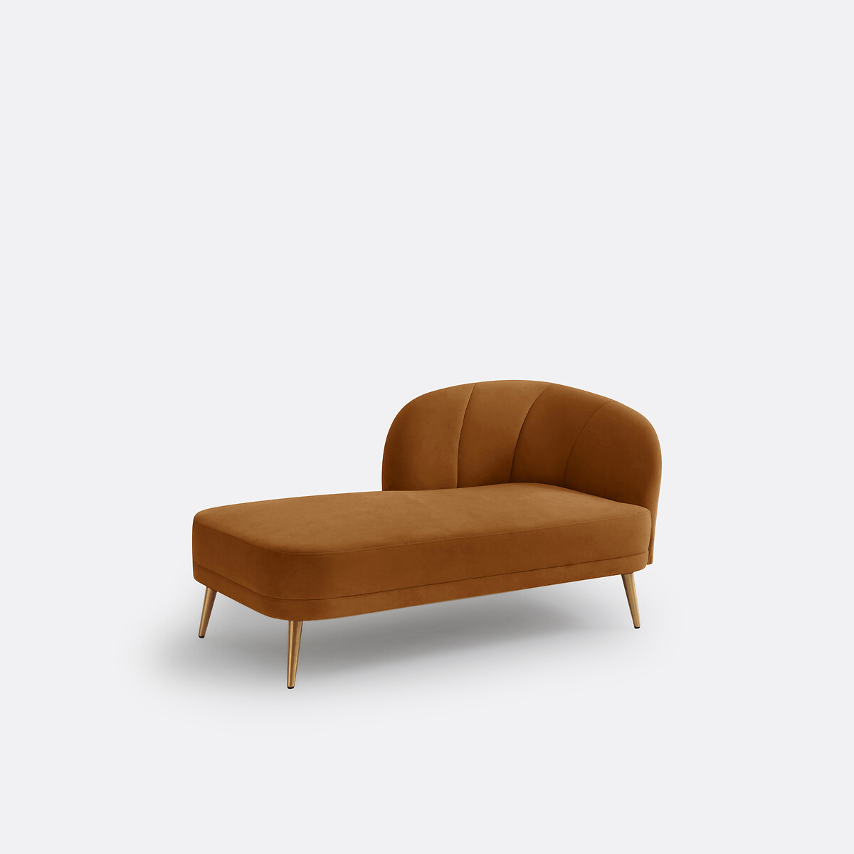 LA REDOUTE INTERIEURS<br>Cadeira longa em fluweel, links, Leone