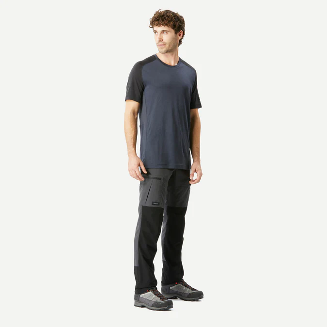 Decathlon Forclaz - Camiseta masculina Forclaz MT500 em lã merino