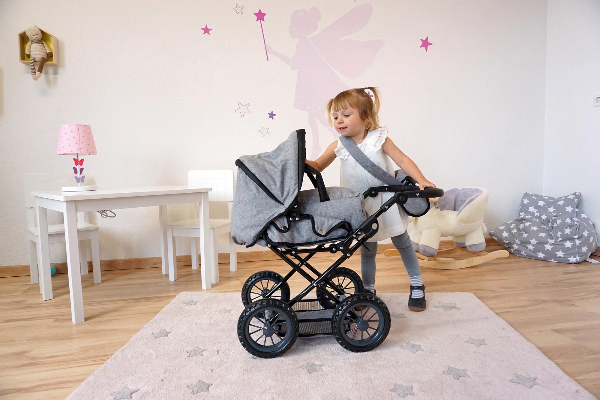 Knorrtoys® Kombi-Puppenwagen »Ruby - Stone« mit Wickeltasche