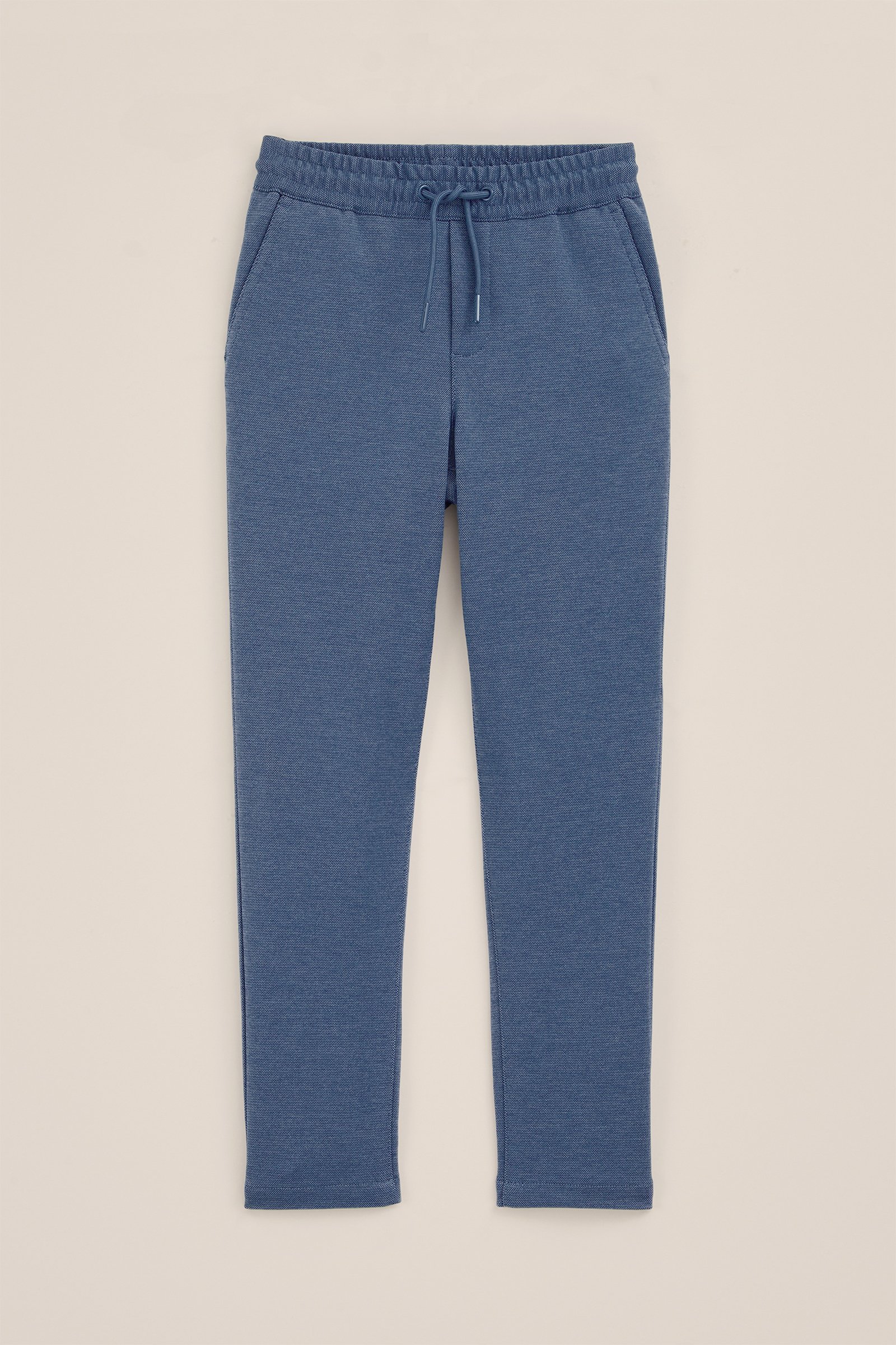 Jongens regular fit gemêleerde pantalon WE Fashion Blauw