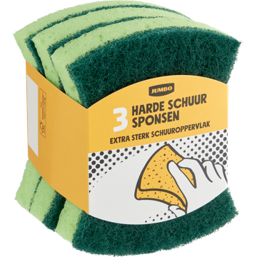 Jumbo Harde Schuursponsen 3 Stuks