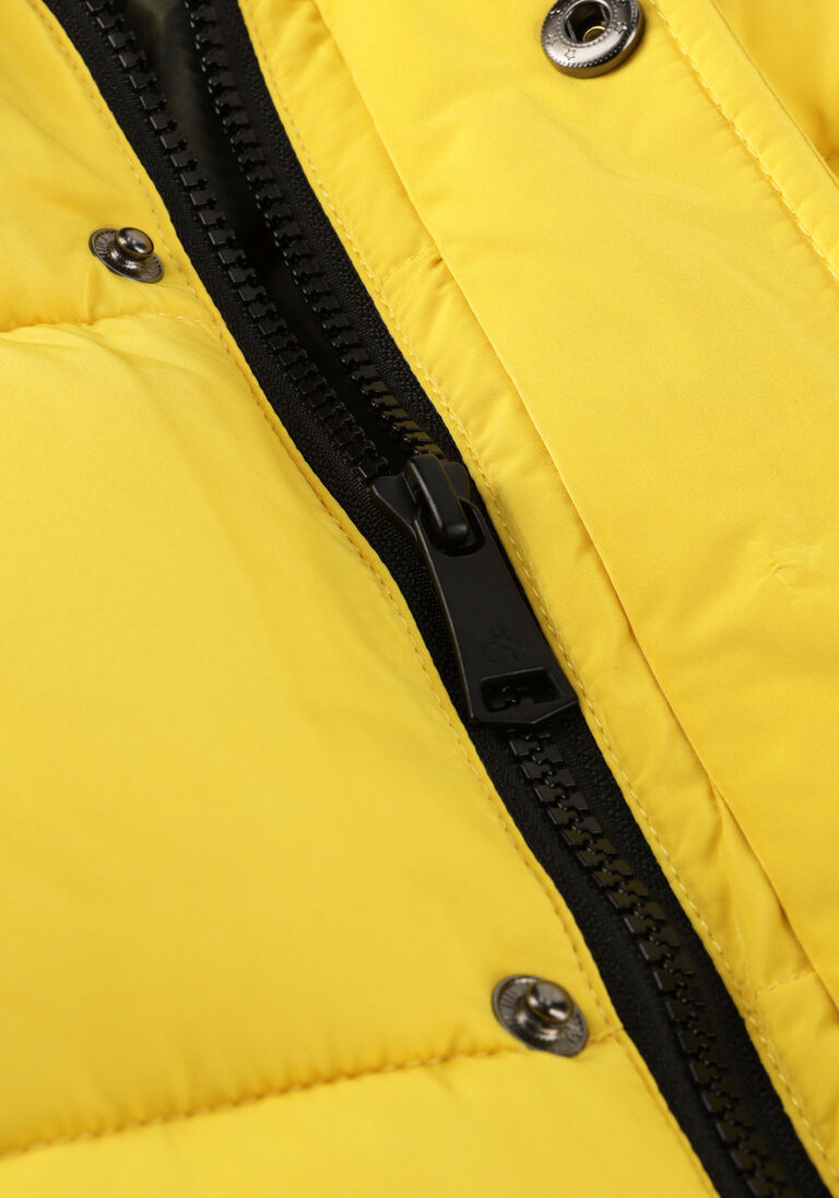 SCOTCH & SODA gele scotch & soda gewatteerde jas padded jacket in recycled polyester with waterproof zips
