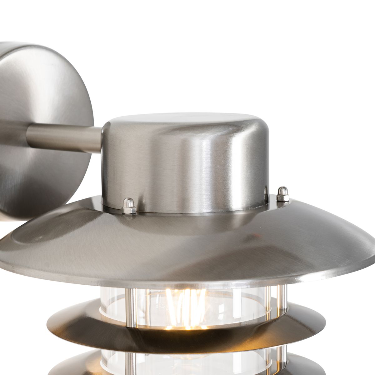 Industriële wandlamp staal IP44 - Shell