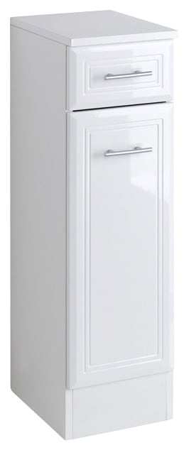 welltime Unterschrank »Neapel« Breite 25 cm, mit Hochglanzfronten und eleganter Fräsung