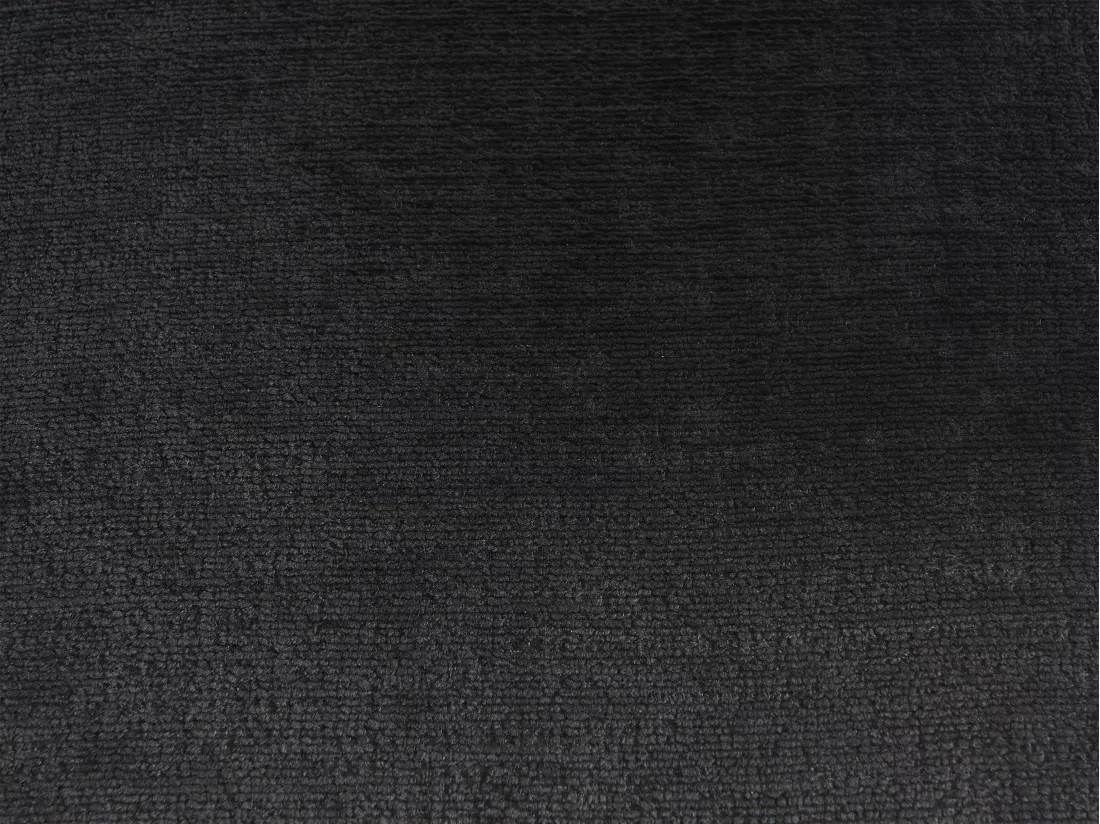 Lot de 2 chaises avec accoudoirs en tissu et métal - Noir - AVRELA