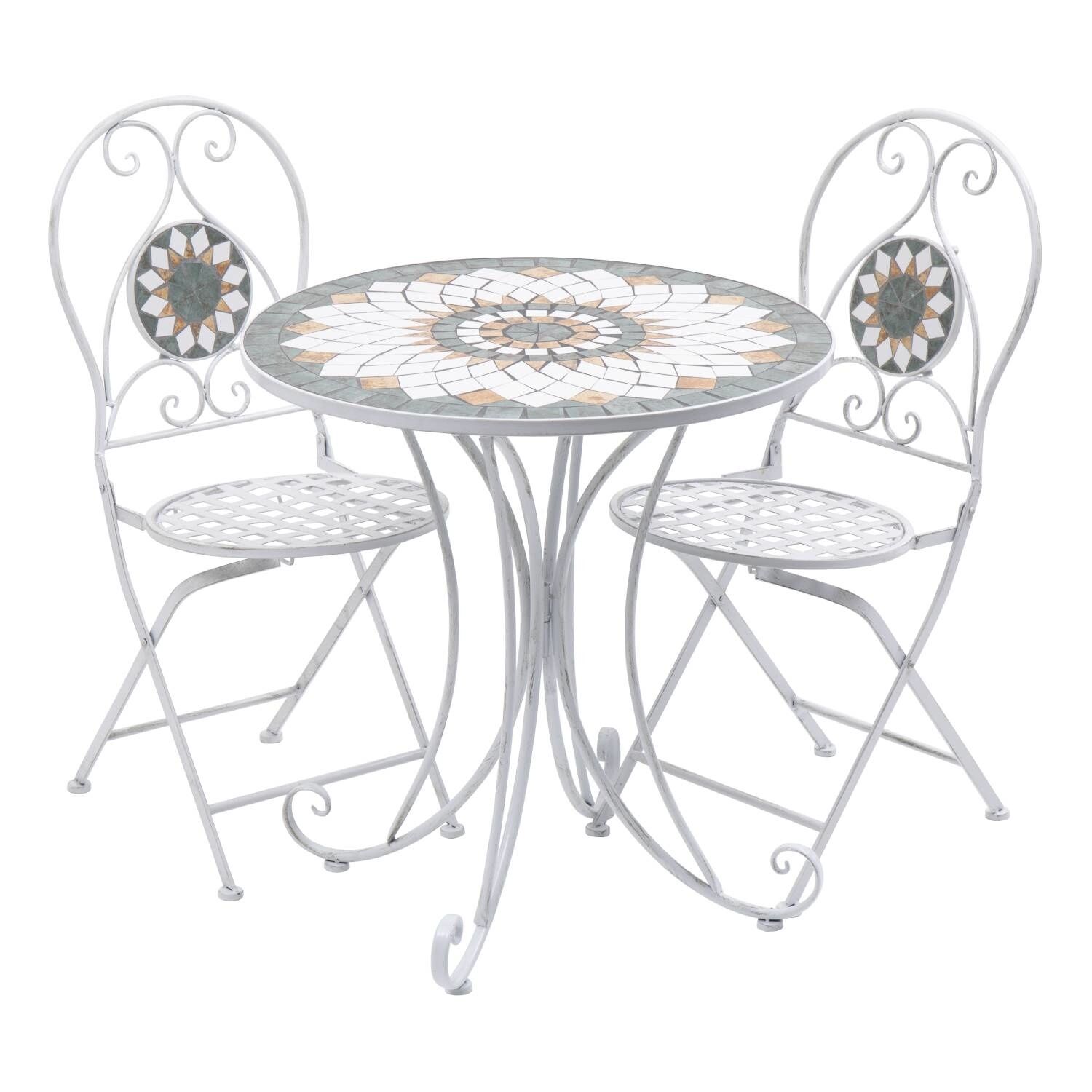 Bistro-Set Mosaik Fiore 3-teilig