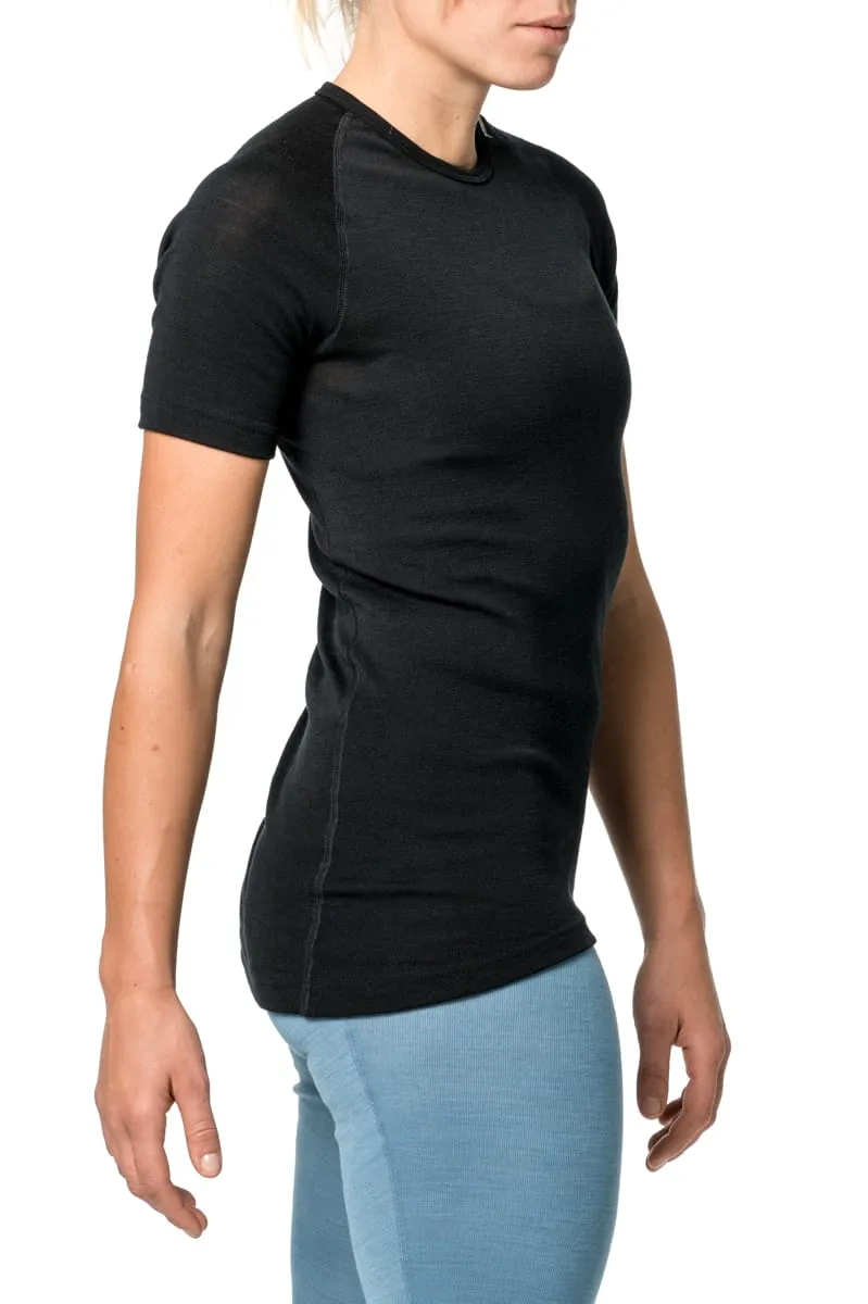 Woolpower Unisex Tee LITE Black