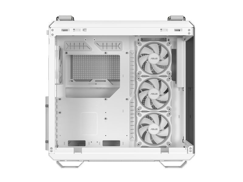ASUS PC-Gehäuse TUF GAMING GT502 Horizon TG ARGB Weiss Robuster und stylisher Midi-Tower mit gehärtetem Glas, ARGB-Beleuchtung und durchdachtem Kühlkonzept