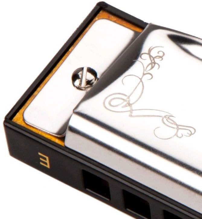 Fender - Blues Harmonica Deluxe E - Diatonische Harmonica - Zilver