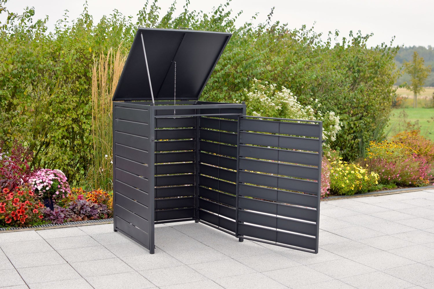 Bodembakdeksel, 240 liter, aluminium/staal