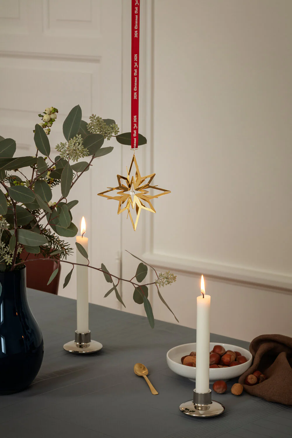 Georg Jensen  2024 juleuro med Stjerne - forgyldt