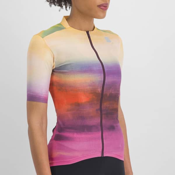Maillot vélo SPORTFUL FLOW SUPERGIARA W JERSEY CARMINE ROSE YELLOW