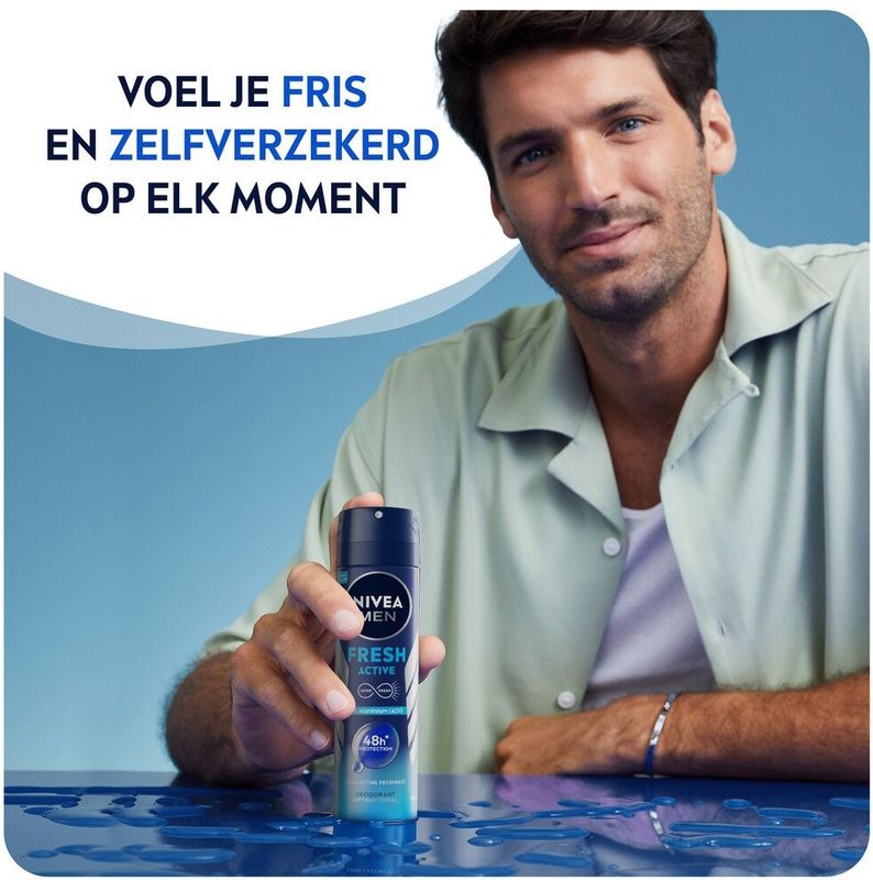 NIVEA - Men Deodorant Spray - Fresh Active - 150 ml