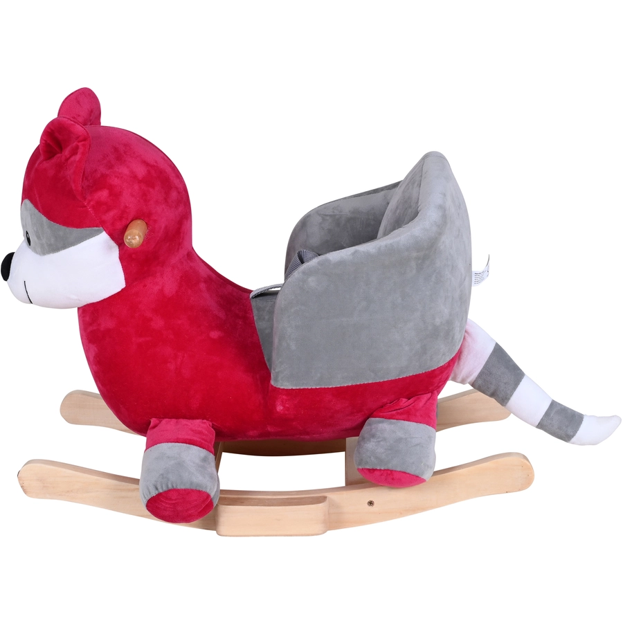 knorr toys® Schaukeltier Waschbär rot