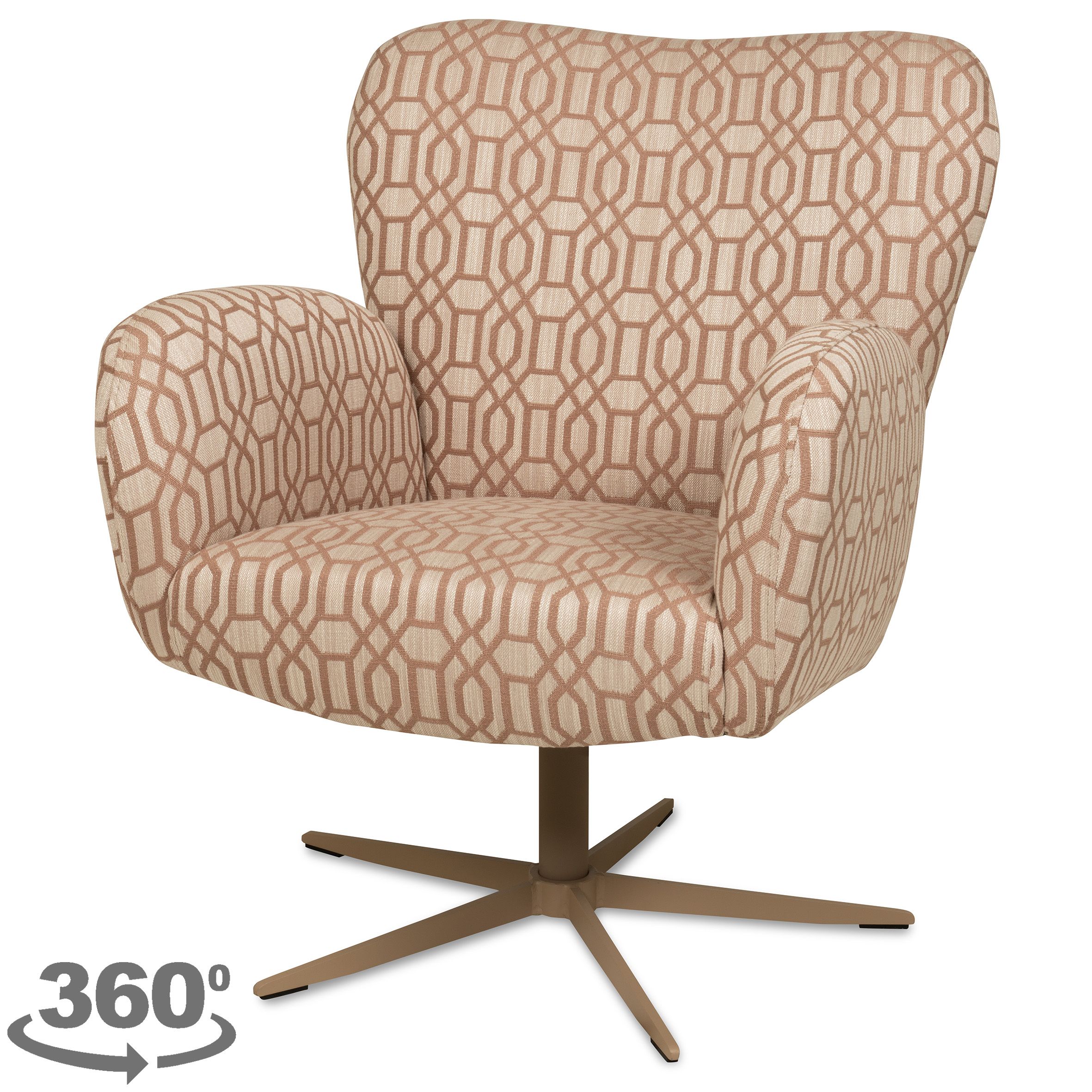 Draaifauteuil Sammy B80 x D85 x H89 cm