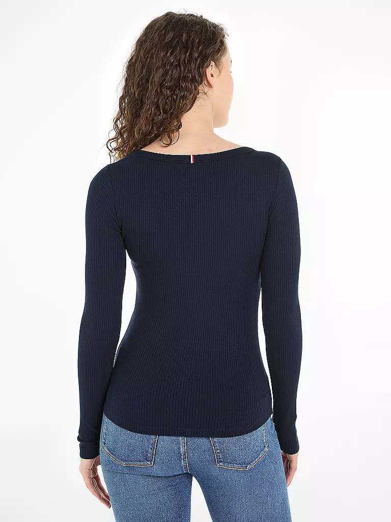 TOMMY HILFIGER Langarmshirt dunkelblau