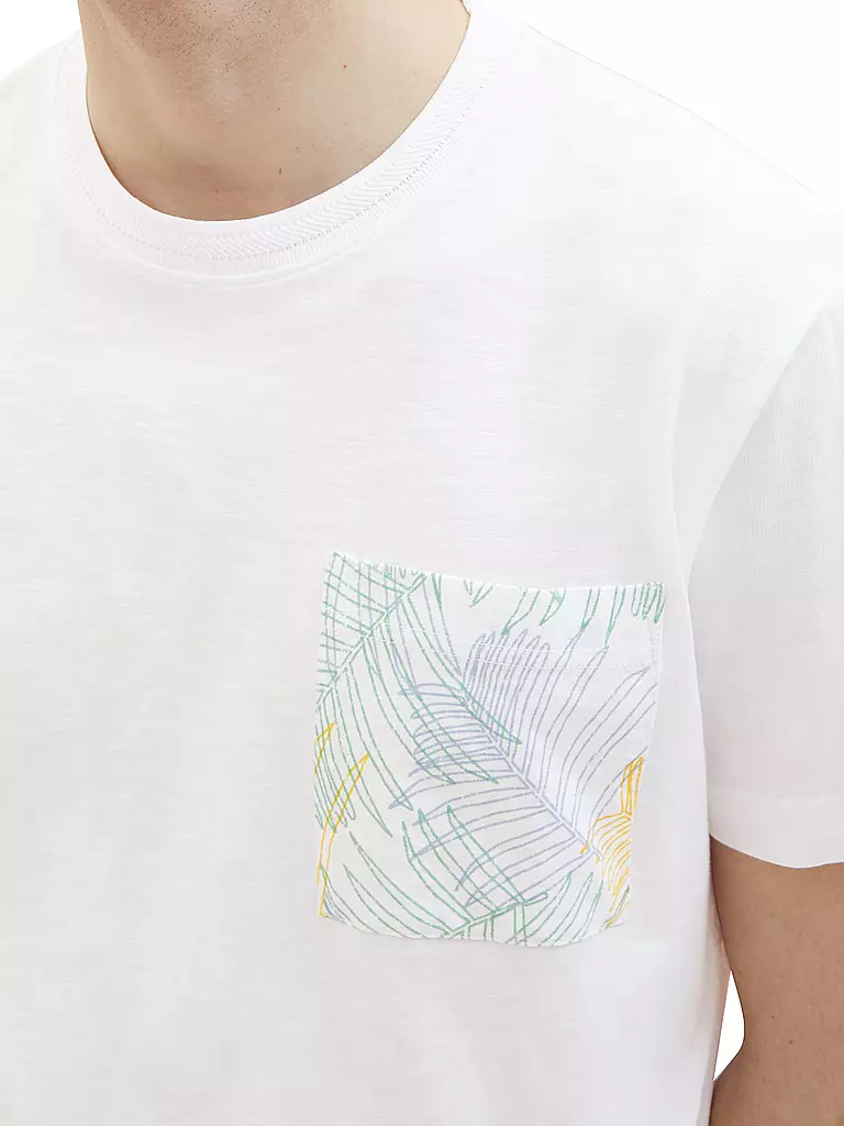 TOM TAILOR T-Shirt weiss