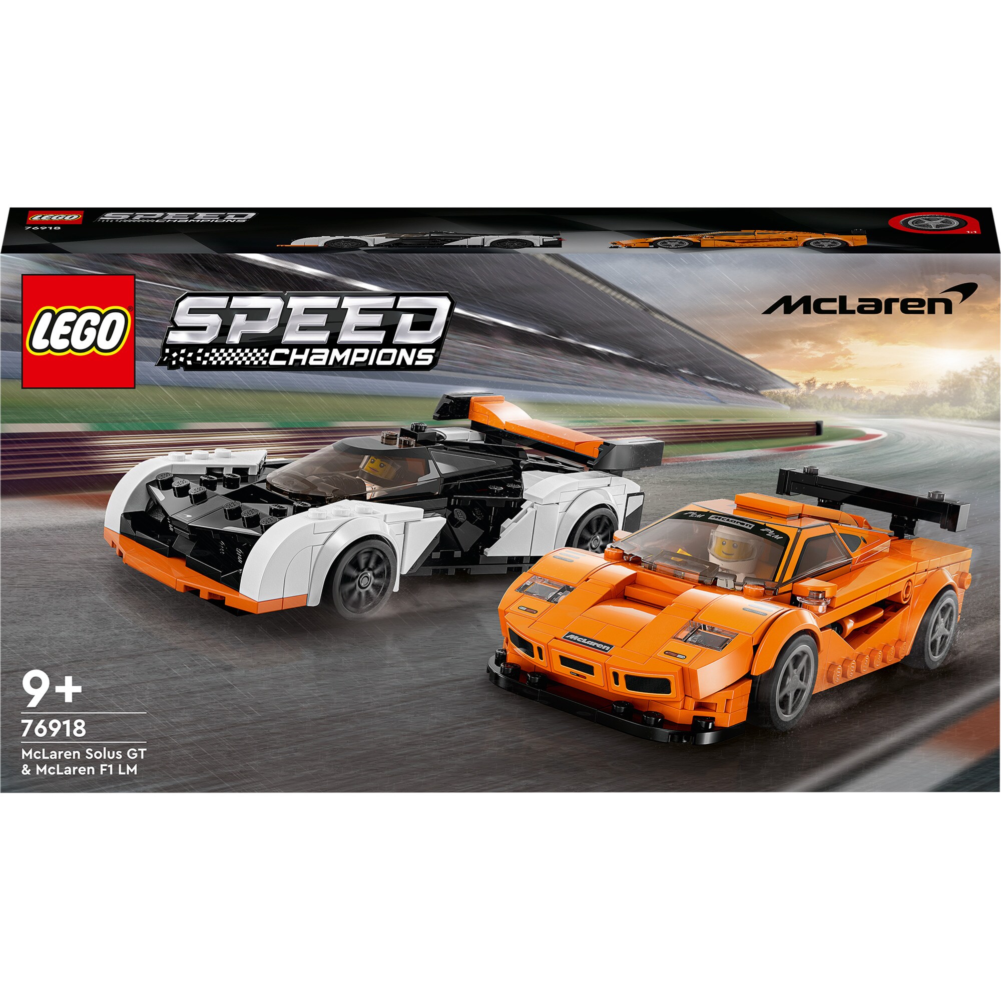 LEGO Konstruktionsspielzeug Speed Champions McLaren Solus GT & Mc Laren F1 LM