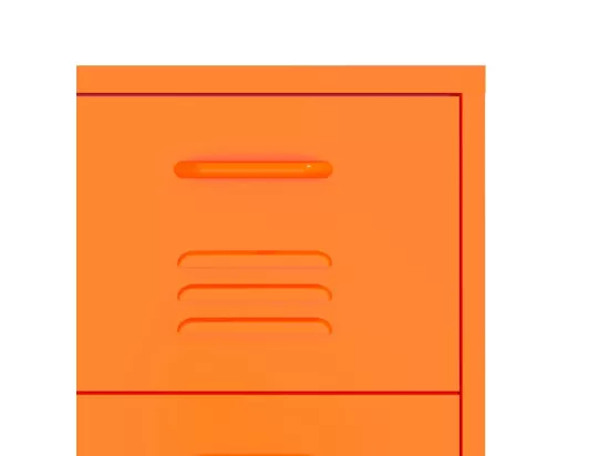 Armoire à tiroirs Orange 80x35x101,5 cm Acier