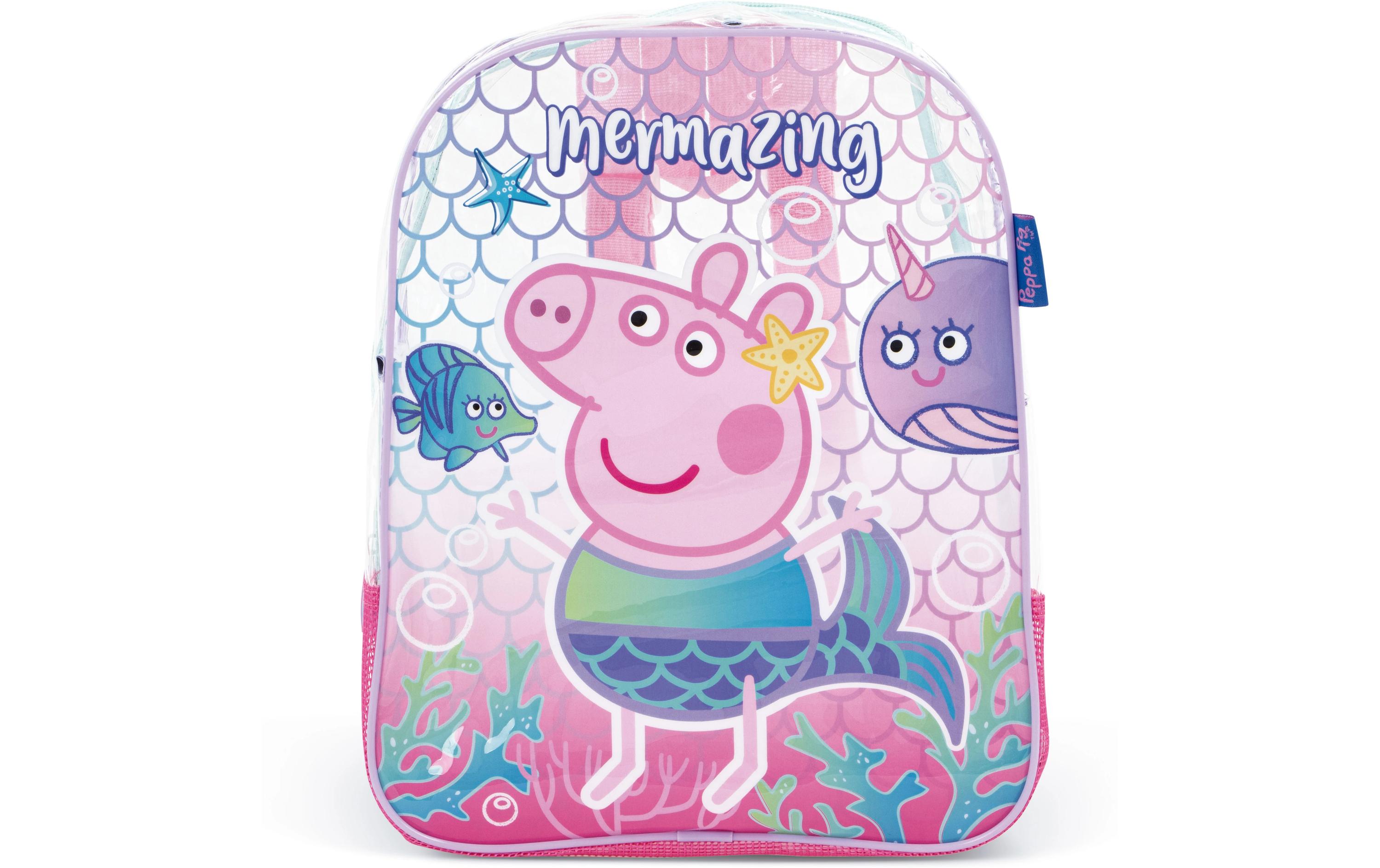 Rucksack Peppa Pig 31 x 25 x 23 cmTransparenter Strandrucksack