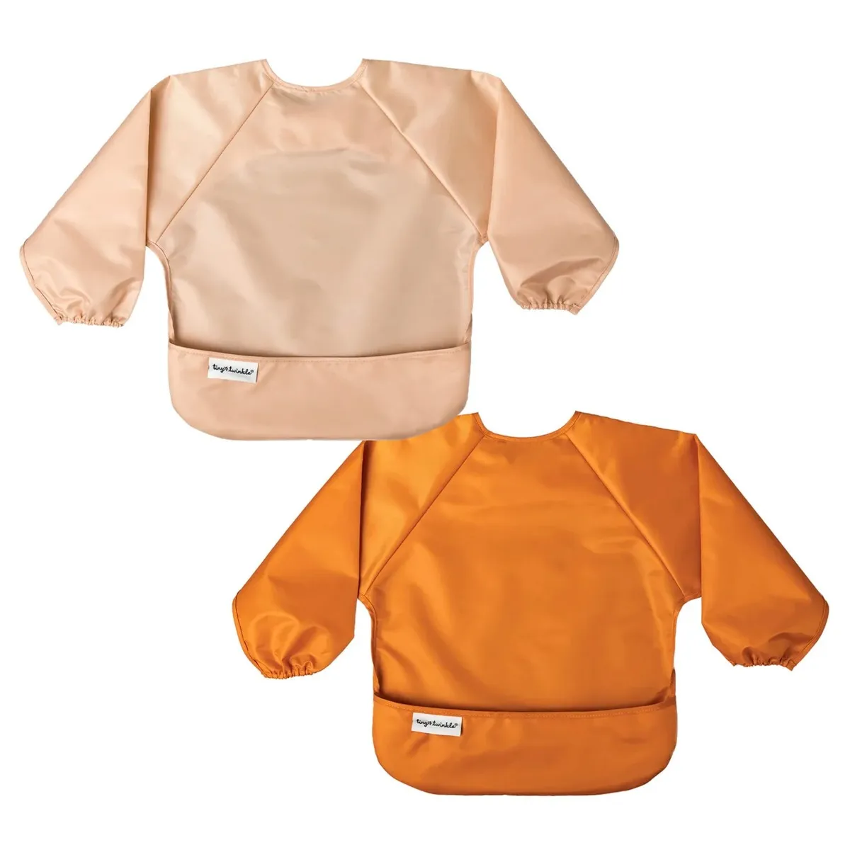 Tiny Twinkle Bavoir Manches Longues (2) - Sable  Cannelle