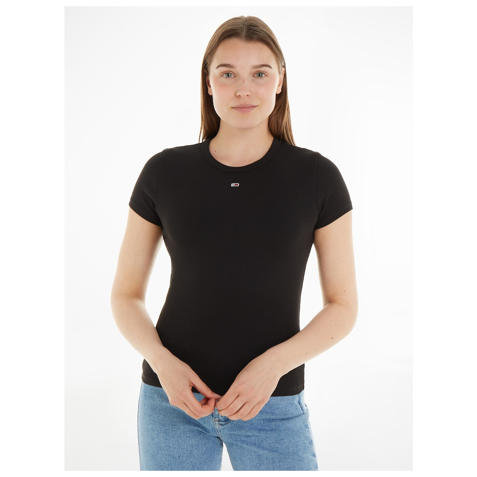 Tommy Jeans !TJW SLIM ESSENTIAL RIB SS EXT