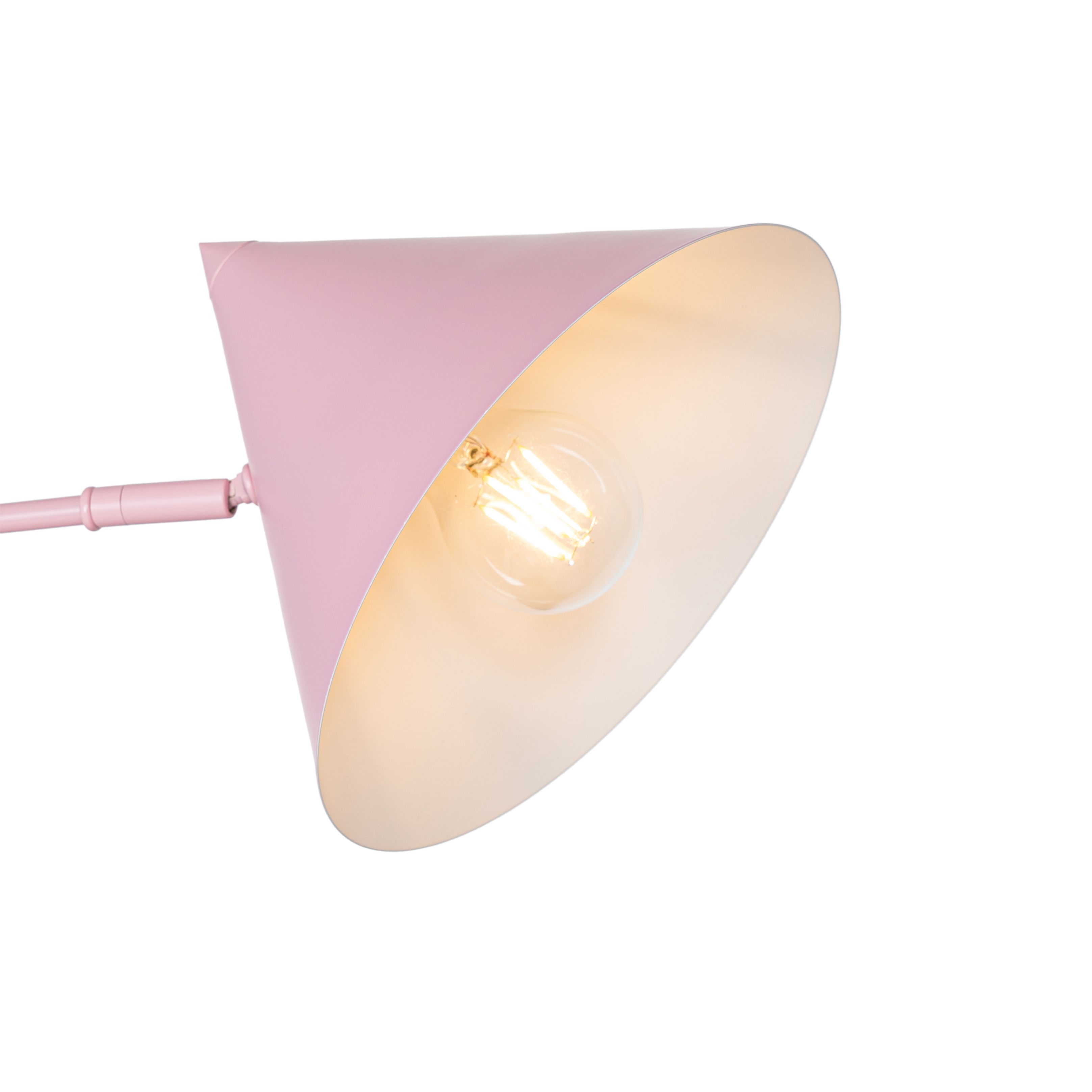 Design wandlamp roze verstelbaar - Triangolo