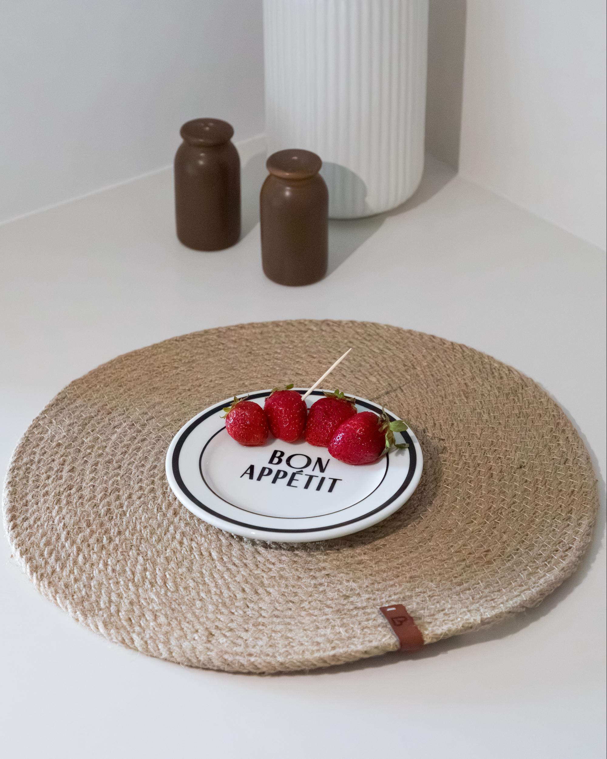Placemats en onderzetters set MUNTRIES Natuurlijk Jute