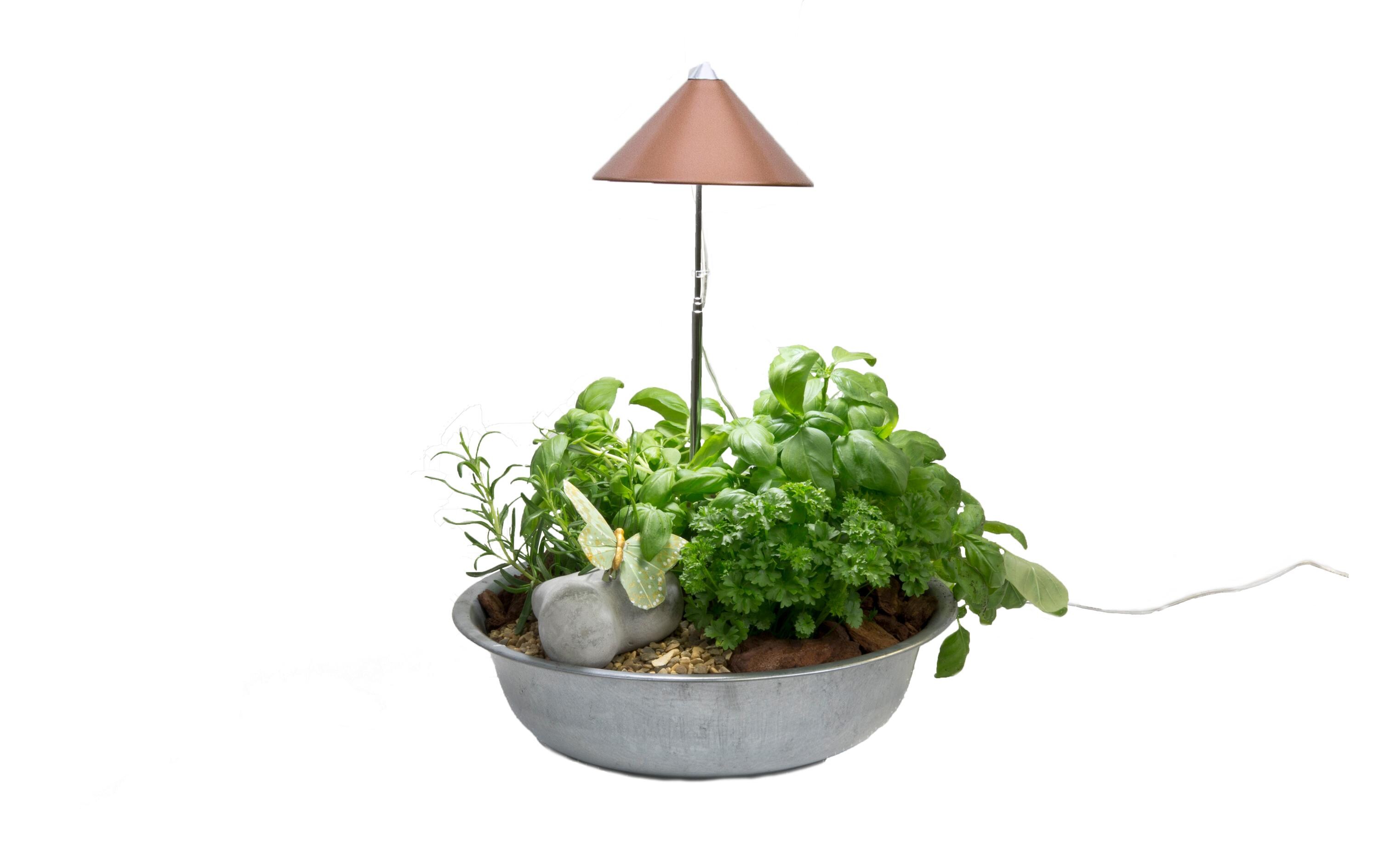 Pflanzenleuchte SunLite 7 W, KupferLED-Pflanzenlampe mit Vollspektrum