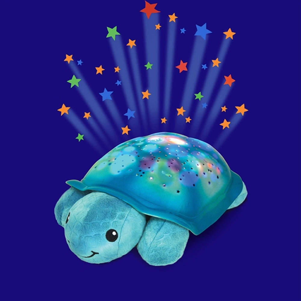 Twinkling Twilight Turtle Natlampe Aqua