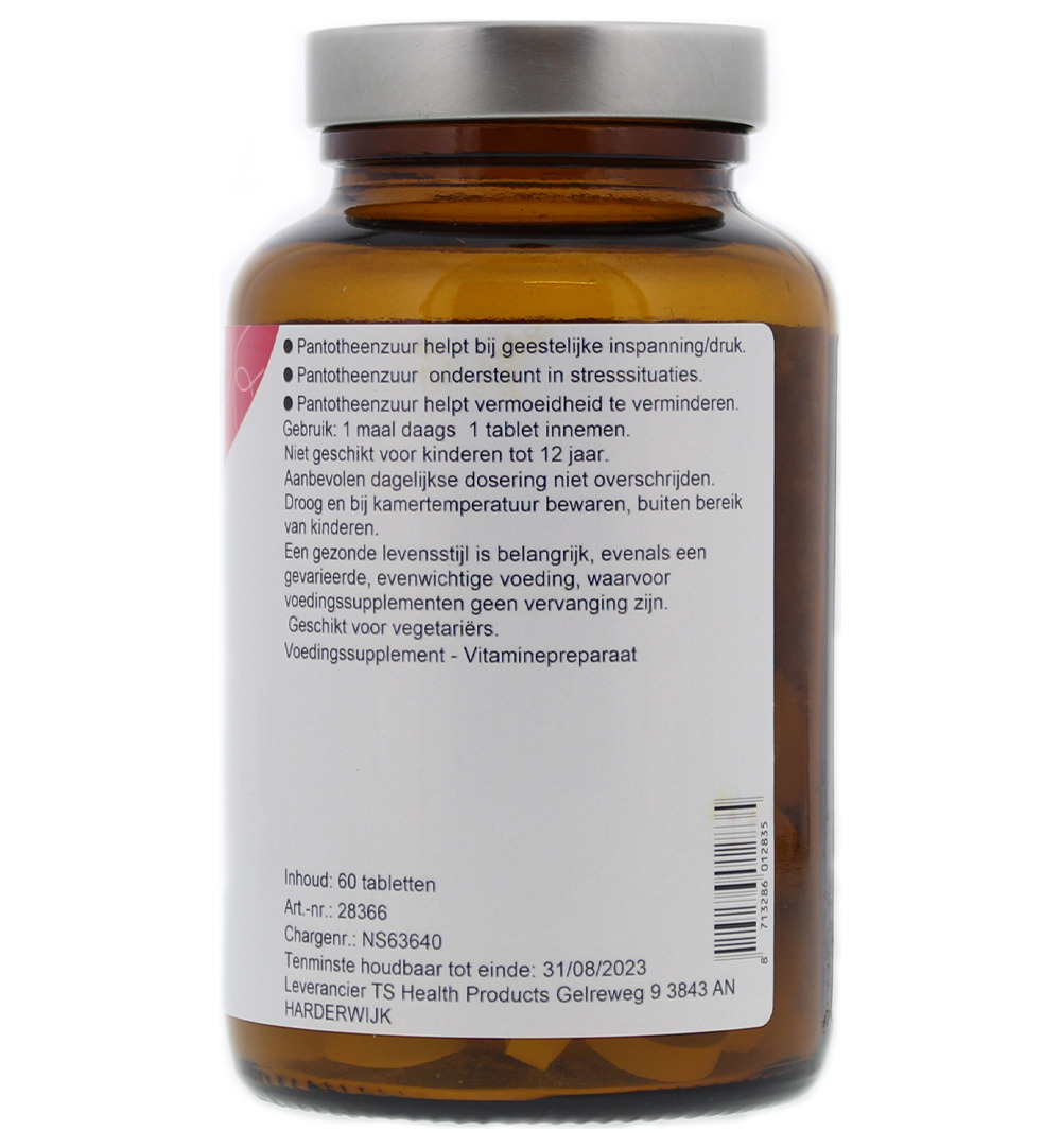 TS Choice Vitamine B5 460 pantotheenzuur (60 tabletten)