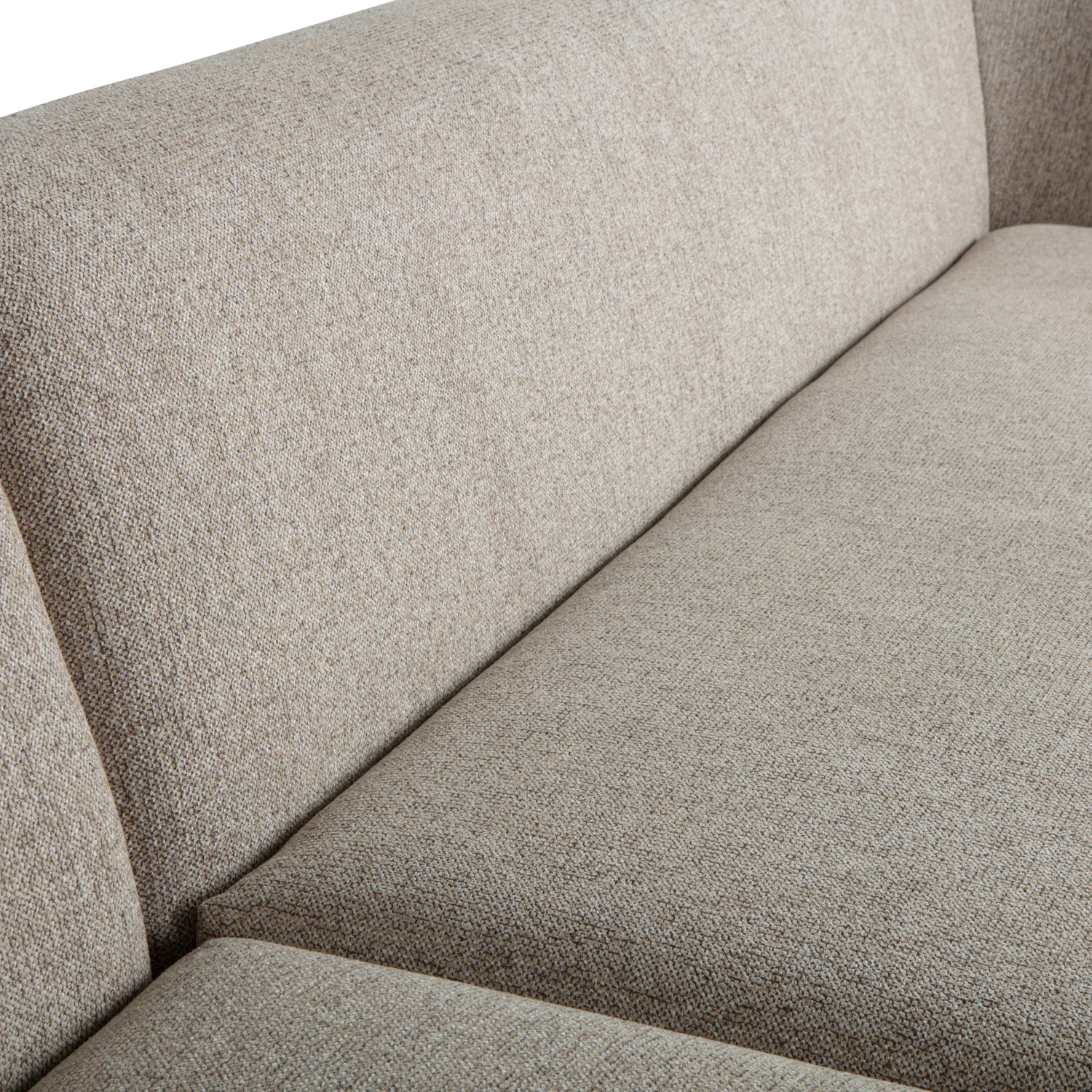 WOOOD Sloping Hoekbank Links - Chenille - Naturel Melange