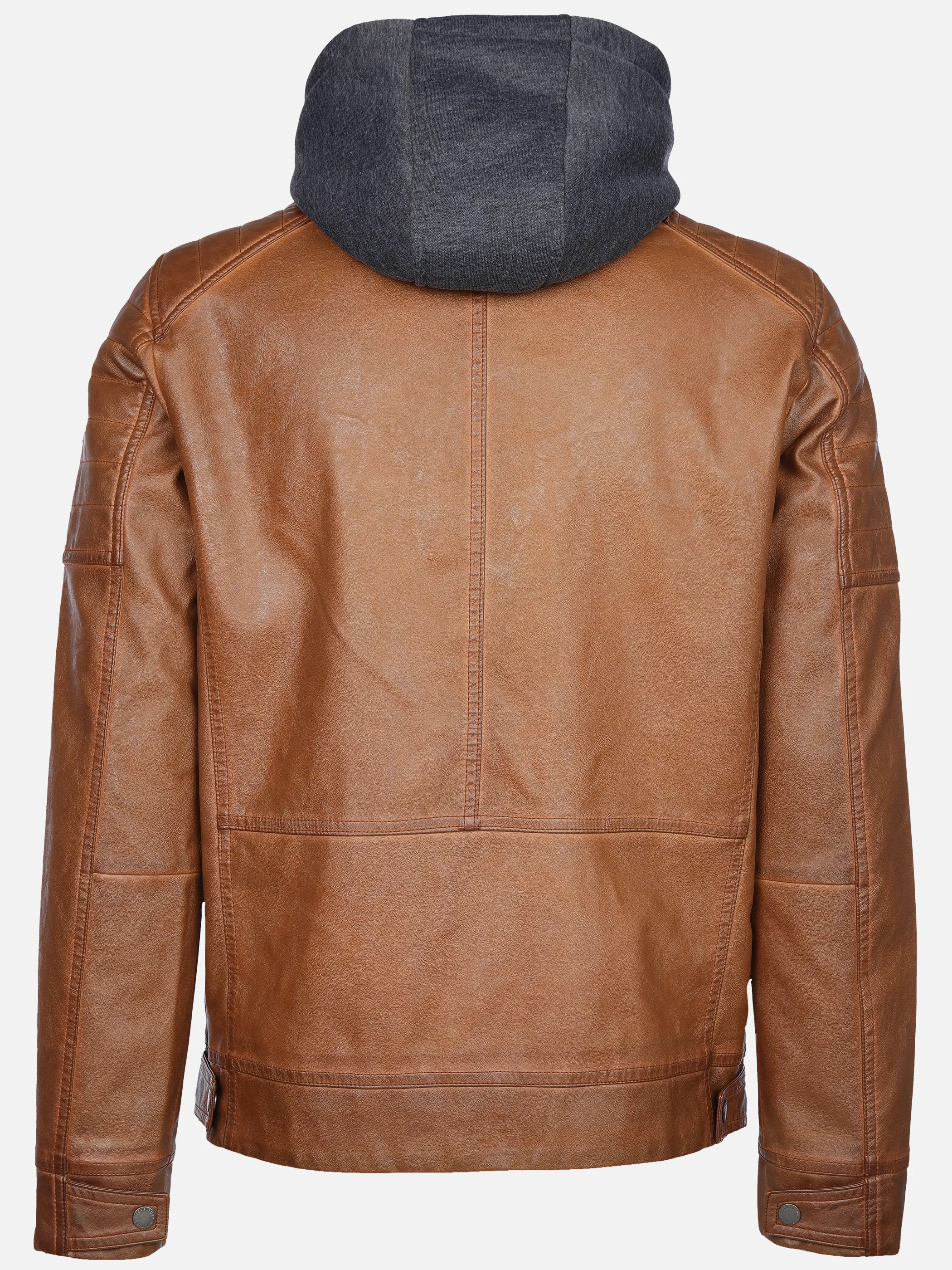 Herren Bikerjacke mit abnehmbarer Kapuze