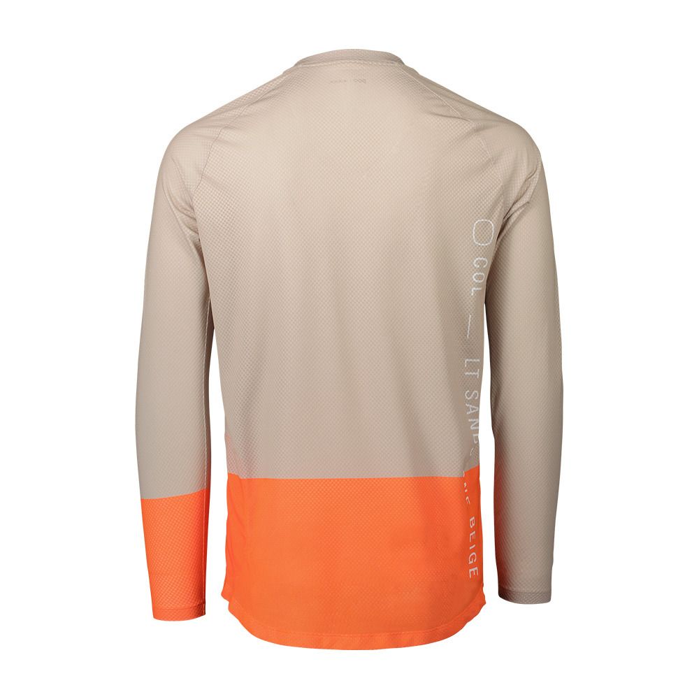 Poc MTB PURE LS - Maillot Homme light sandstone beige/zink orange