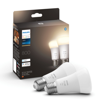 Philips Hue standaardlamp - warmwit licht 9W - 2 pack - E27