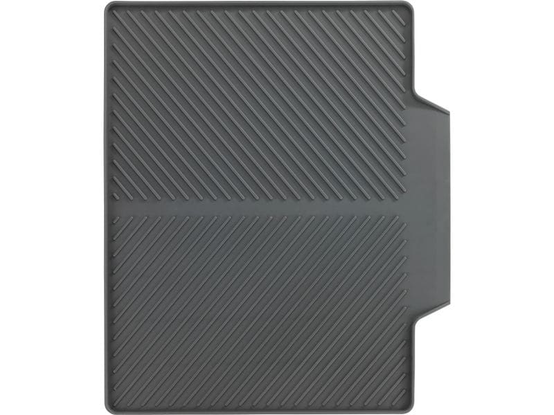 Wenko Abtropfmatte Nelia Maxi 34 x 3 x 40 cm, Grau Trockenmatte