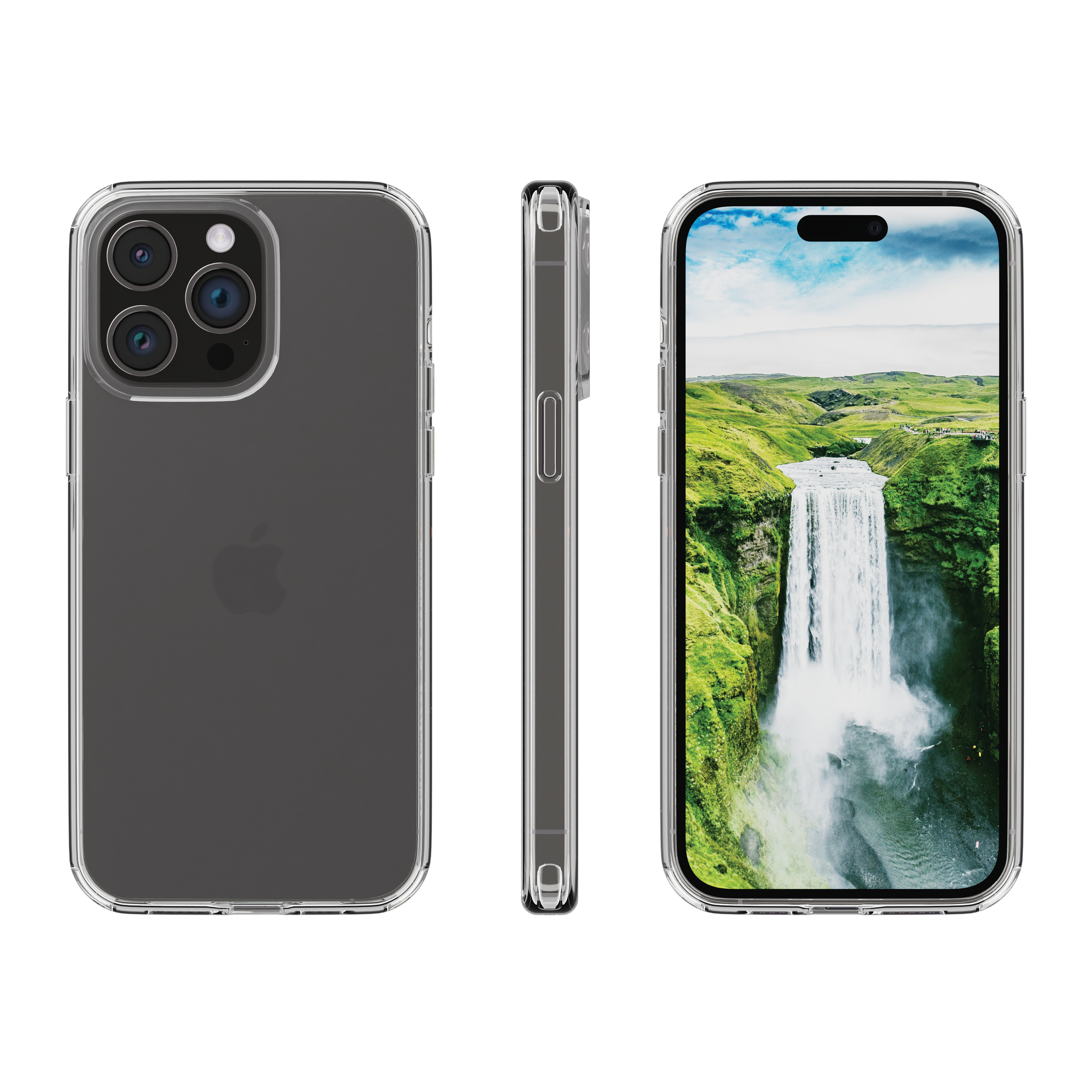 iPhone 15 Pro Max Hardcase Hülle Clear Case Iceland Ultra D3O Recycled (IU67CL001900) - Transparent