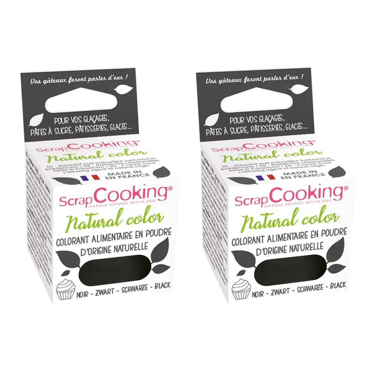 Colorant alimentaire naturel en poudre 6 g - noir Scrapcooking