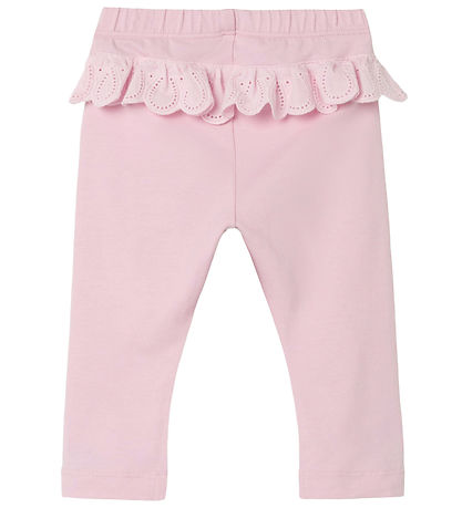 Name It Leggings - NbfJennas - Parfait Pink m. Fl?se