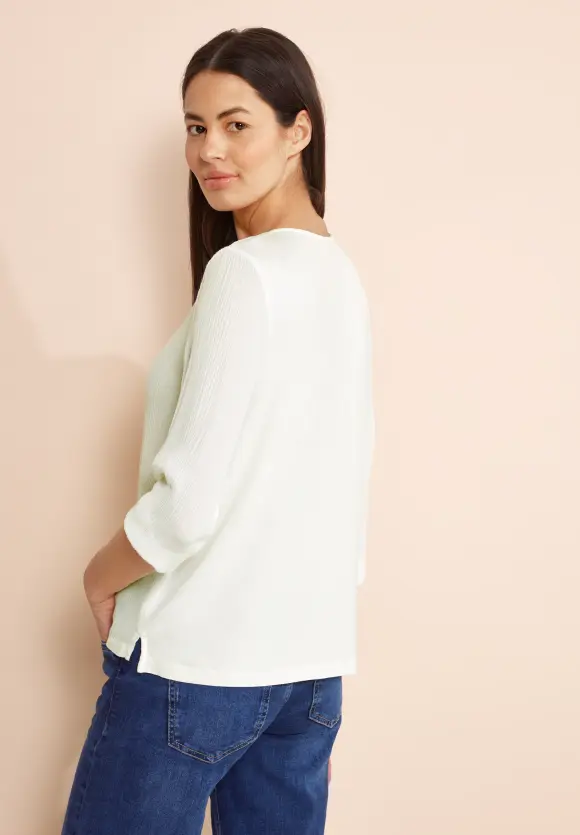 Materialmix Shirt - off white