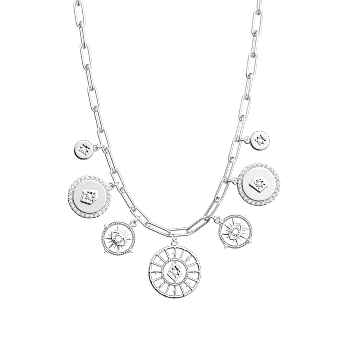 Collier Les Georgettes Astrale argenté 16mmCollection Les Précieuses