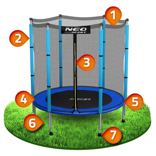 Barnetrampolin for hagen 140 cm (4,5 fot) Neo-Sport