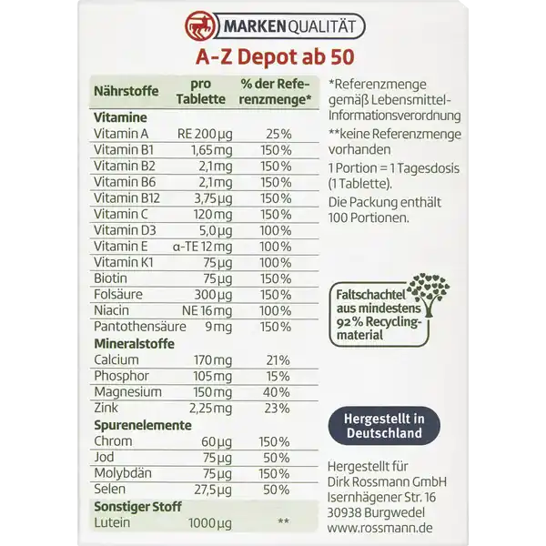 A-Z Depot ab 50
