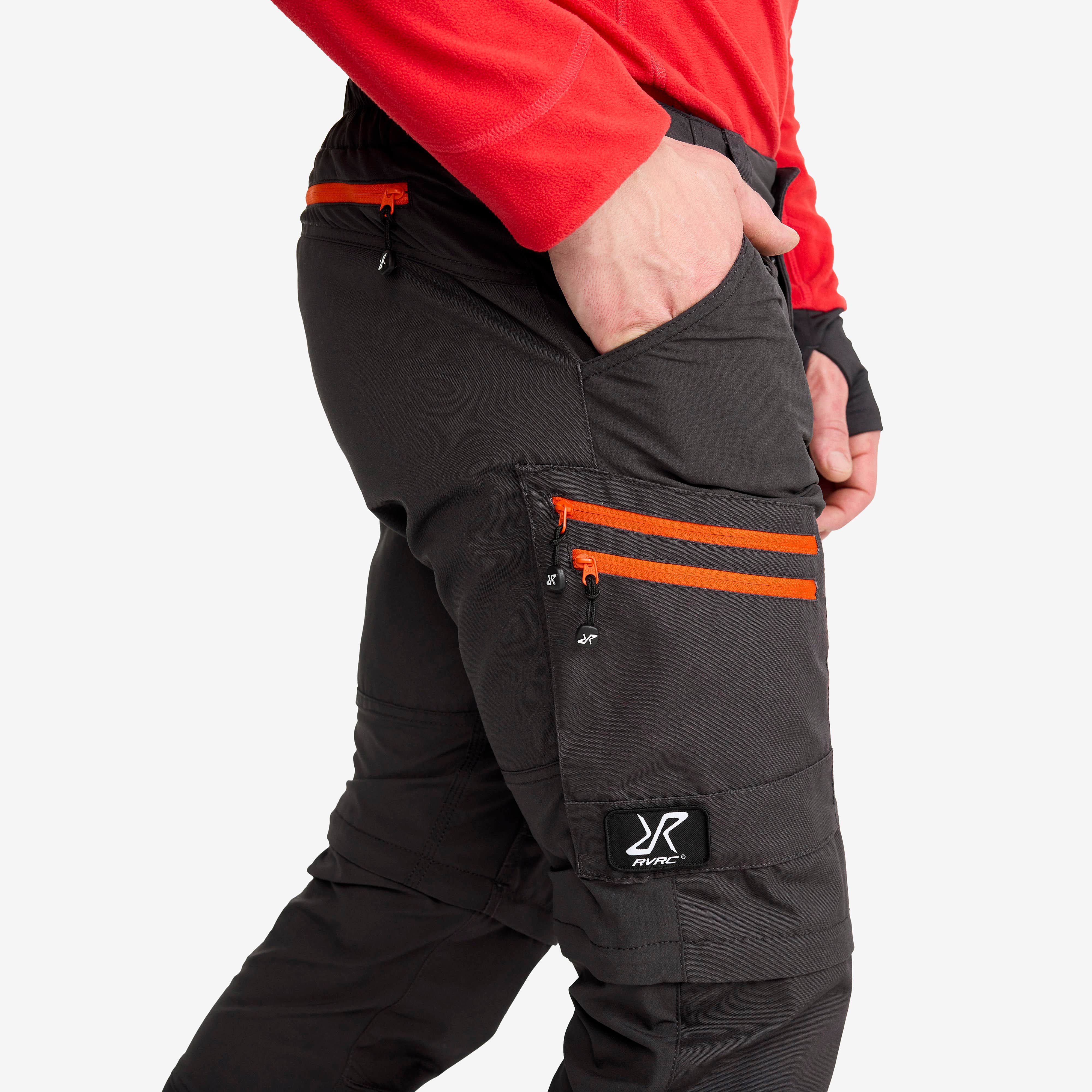 RVRC GP Pro Zip-off Pants Herre Grey/Orange