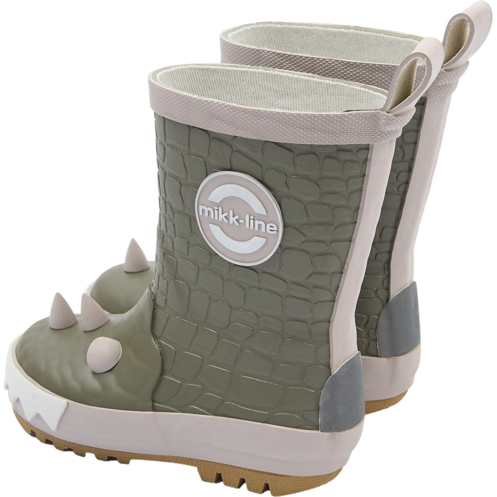 Køb Mikk-Line Dusty Olive Gummistøvler 3D Dragon | Luksusbaby