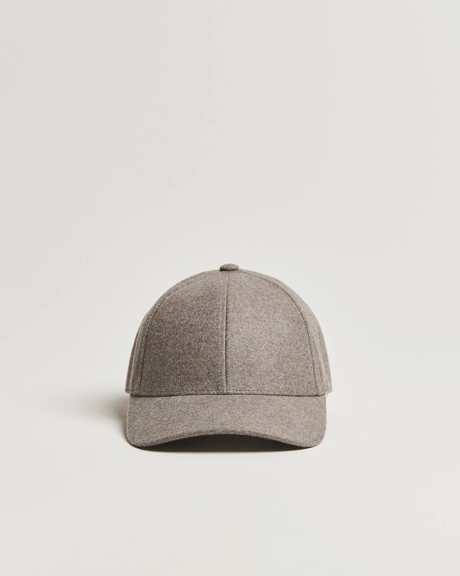 Varsity Headwear Cashmere Baseball Cap Marbel Beige