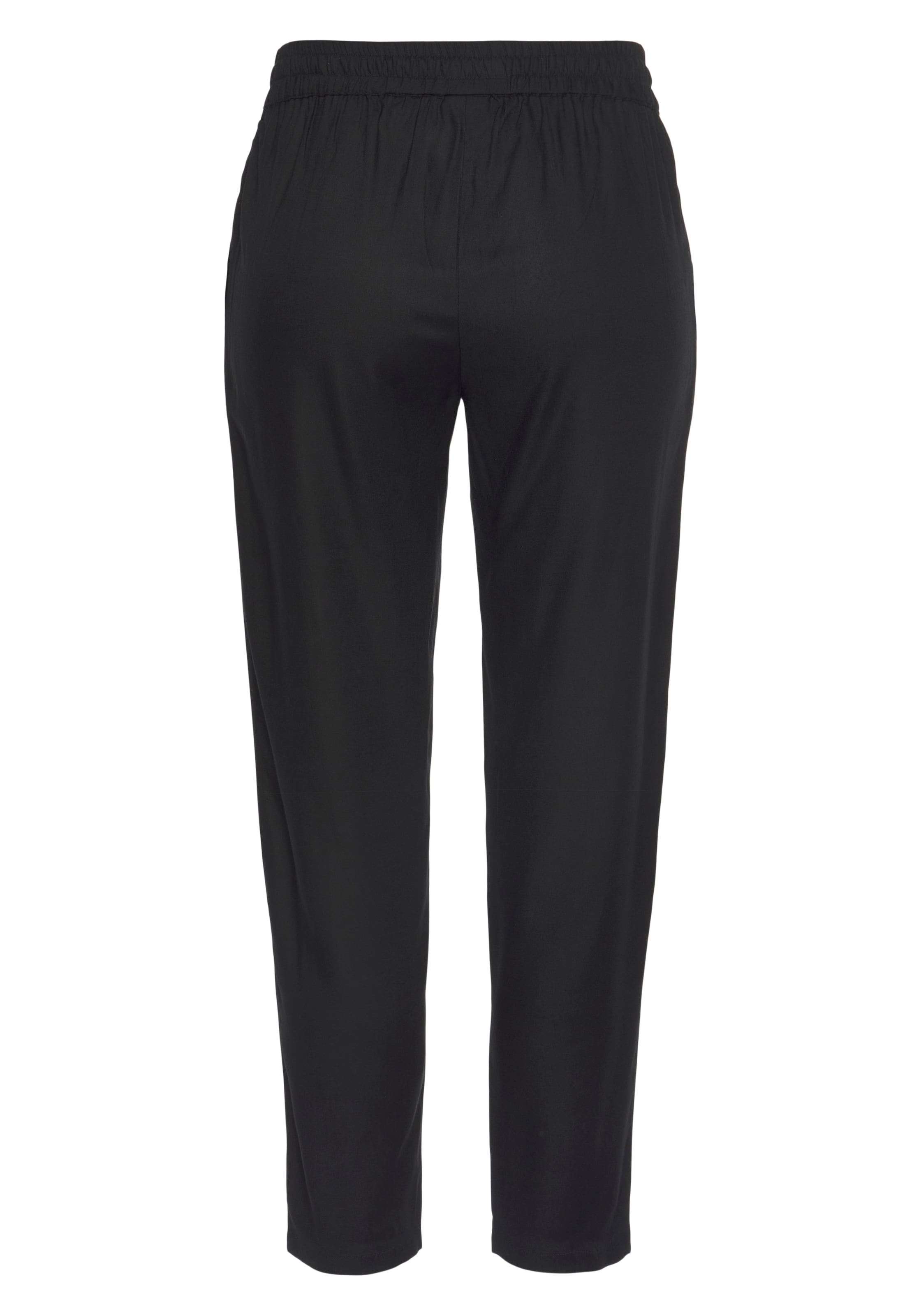 LASCANA Schlupfhose  aus gewebter Viskose, schmaler Schnitt, Sommerhose, Business-Look
